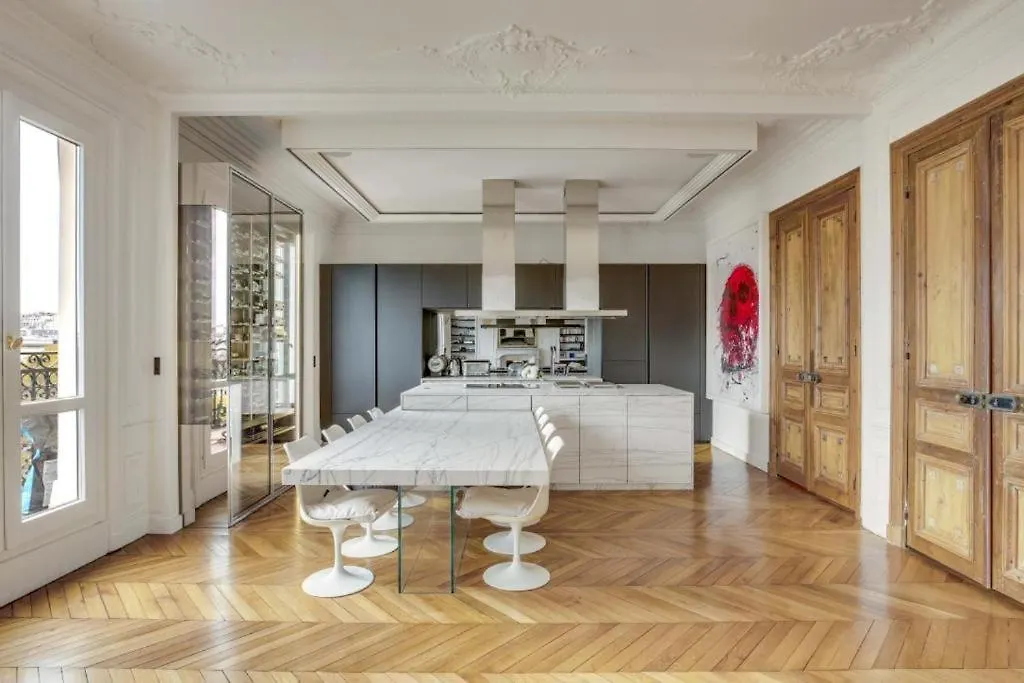 Luxurious Penthouse Near Champs Elysees And Front Of Eiffel Tower Daire